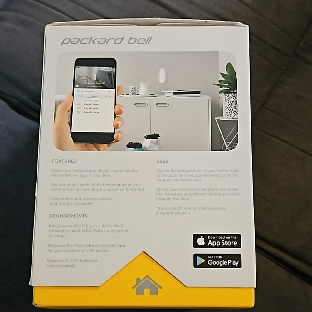 Packard Bell Wi-Fi Temperature Sensor Compatible With Amazon Alexa And Google - Picture 2 of 11